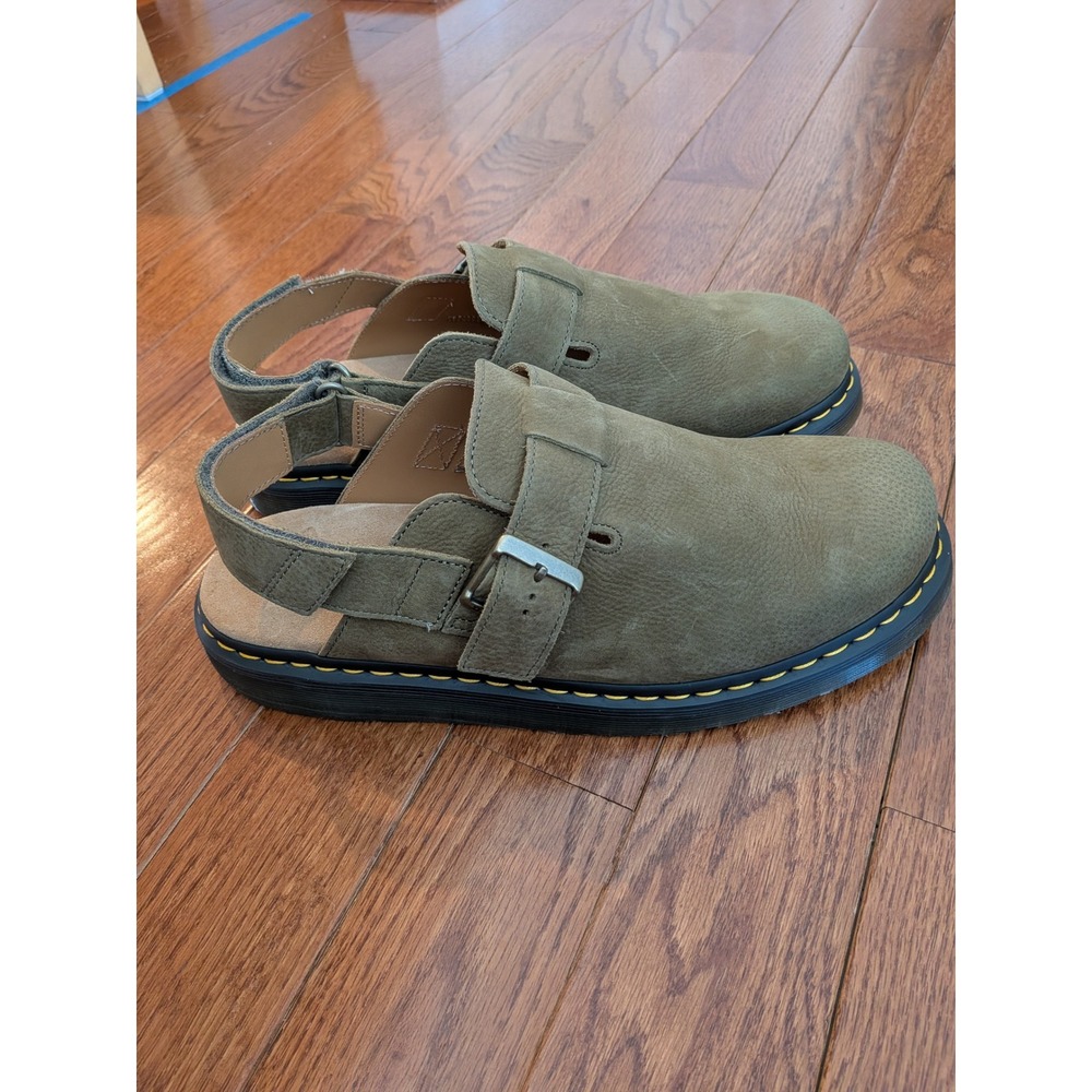 Dr Martens Jorge II Suede Clog‎ Sandal Olive Green Mens Size 13 EU 47